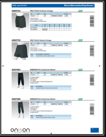 screenshot of Automatic Catalogue Production